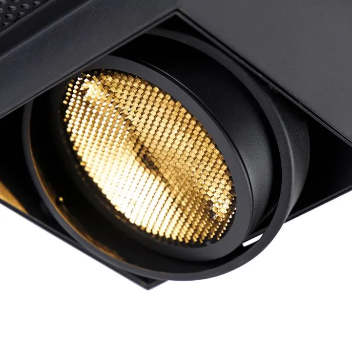 Einbaupunkt schwarz 1-Licht GU10 AR111 Trimless - Oneon Honey