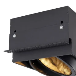 Einbaupunkt schwarz 1-Licht GU10 AR111 Trimless - Oneon Honey