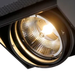 Einbaupunkt schwarz 1-Licht GU10 AR111 Trimless - Oneon