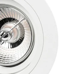 Einbaupunkt weiß einstellbar rund - Spannfutter 70