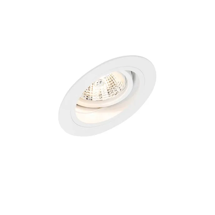 Einbaupunkt weiß einstellbar rund - Spannfutter 70