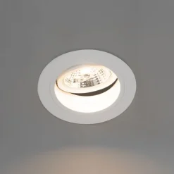 Einbaupunkt weiß einstellbar rund - Spannfutter 70