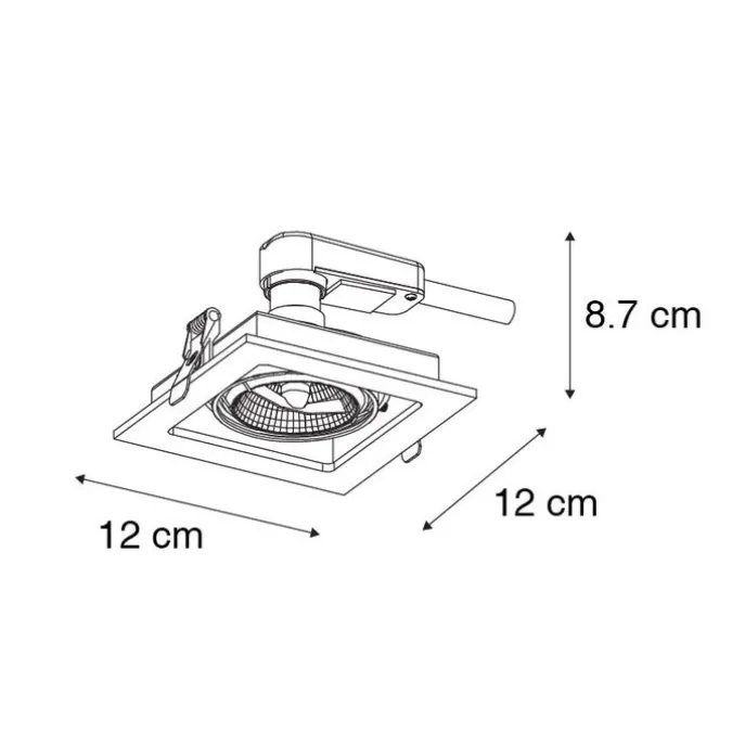 Einbaupunkt weiß einstellbar - Artemis 70