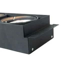 Einbauspot schwarz AR111 drehbar und kippbar, randlos 2-Licht - Oneon