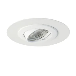 Einbaustrahler rund weiß schwenkbar mit Distanzring - Edu