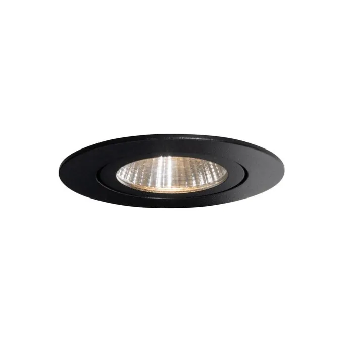 Einbau-Strahler schwarz 6,8 cm inkl. LED 750 lm dimmbar IP23 - Gaius