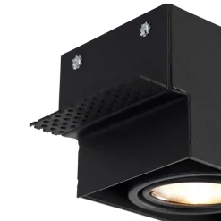 Einbaustrahler schwarz dreh- und kippbar trimmlos - Oneon 3