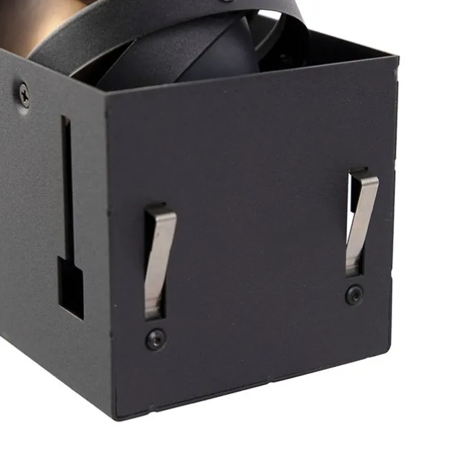 Einbaustrahler schwarz drehbar und kippbar trimmlos 3-Licht - Oneon 3