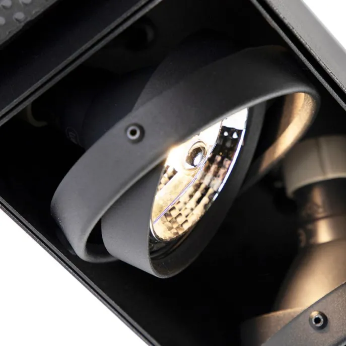 Einbaustrahler schwarz drehbar und kippbar trimmlos 3-Licht - Oneon 3