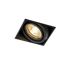 Einbaustrahler schwarz drehbar und neigbar rahmenlos - Oneon 1