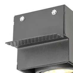 Einbaustrahler schwarz drehbar und neigbar rahmenlos 2-flammig- Oneon 2