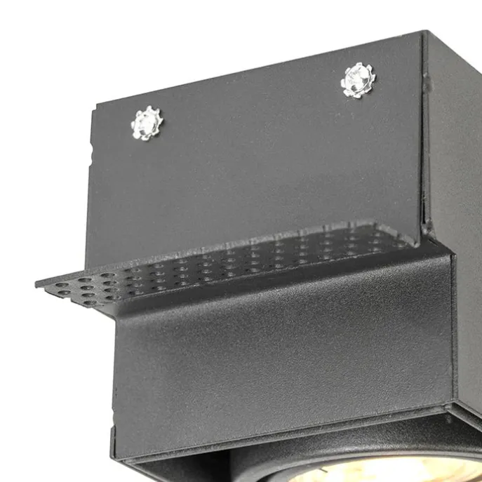 Einbaustrahler schwarz drehbar und neigbar rahmenlos 2-flammig- Oneon 2