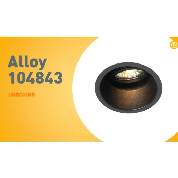 Einbaustrahler schwarz dreh- und neigbar - Alu