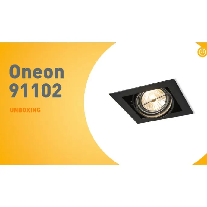 Einbaustrahler schwarz G53 111mm verstellbar - Oneon