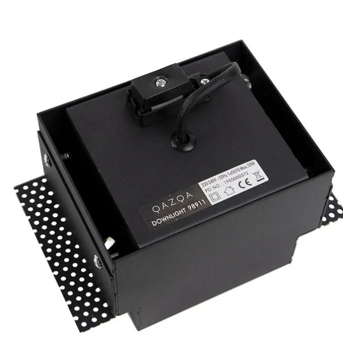 Einbaustrahler schwarz GU10 AR70 ohne Rand - Oneon