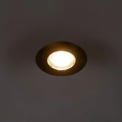 Einbaustrahler schwarz inkl. LED 3-Stufen-Dimmbar IP44 - Ulo