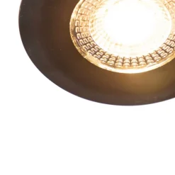 Einbaustrahler schwarz inkl. LED 3-Stufen-Dimmbar IP44 - Ulo