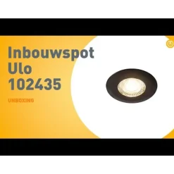Einbaustrahler schwarz inkl. LED 3-Stufen-Dimmbar IP44 - Ulo