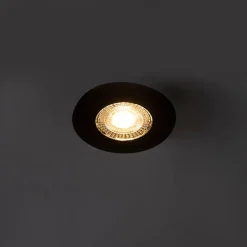 Einbaustrahler schwarz inkl. LED 3-Stufen-Dimmbar IP44 - Ulo