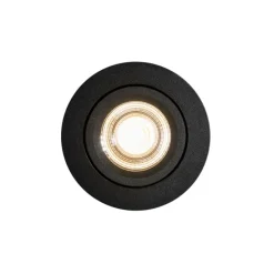 Einbaustrahler schwarz neigbar 8,2 cm inkl. LED Dimm to Warm IP54 Ultra Slim - Pupil