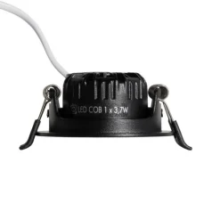 Einbau-Strahler schwarz schwenkbar 6,5cm inkl. LED IP54 Ultra Slim - Pupil