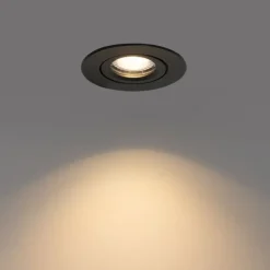 Einbau-Strahler schwarz schwenkbar 6,5cm inkl. LED IP54 Ultra Slim - Pupil