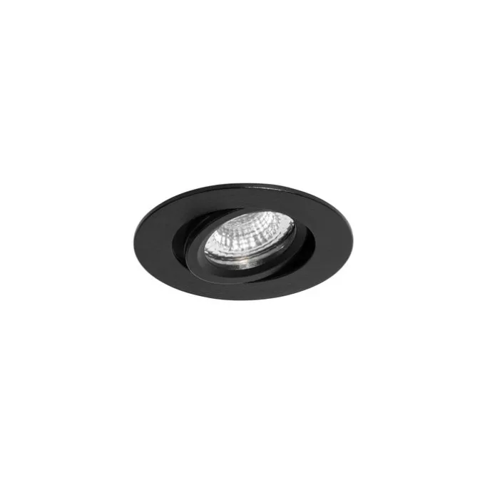 Einbau-Strahler schwarz schwenkbar 6,5cm inkl. LED IP54 Ultra Slim - Pupil