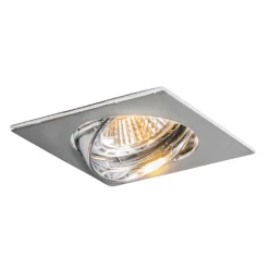 Einbaustrahler schwenkbar chrom eckig - Edu