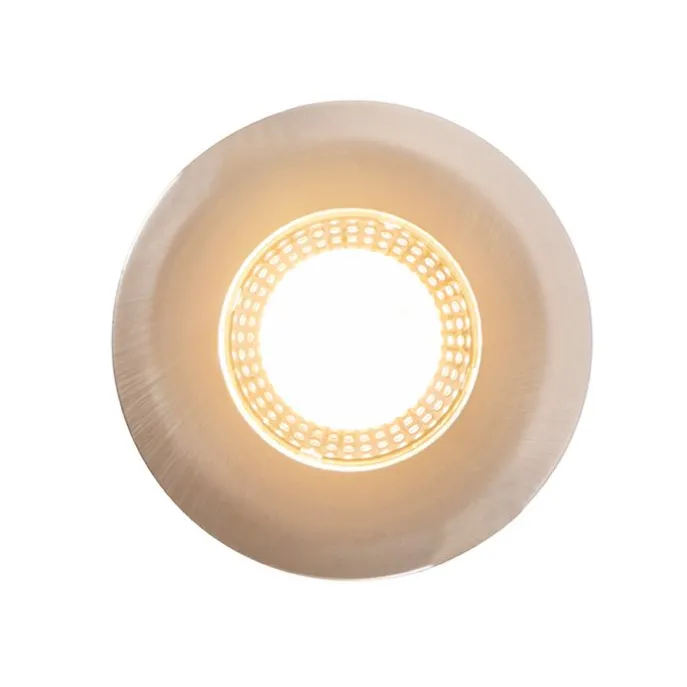 Einbaustrahler Silber inkl. LED 3-Stufen-Dimmbar IP44 - Ulo