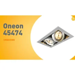 Einbaustrahler Stahl AR111 Verstellbar 2-Lichter - Oneon