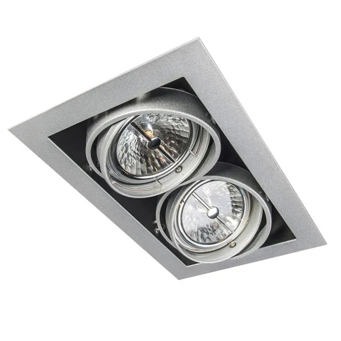 Einbaustrahler Stahl AR111 Verstellbar 2-Lichter - Oneon