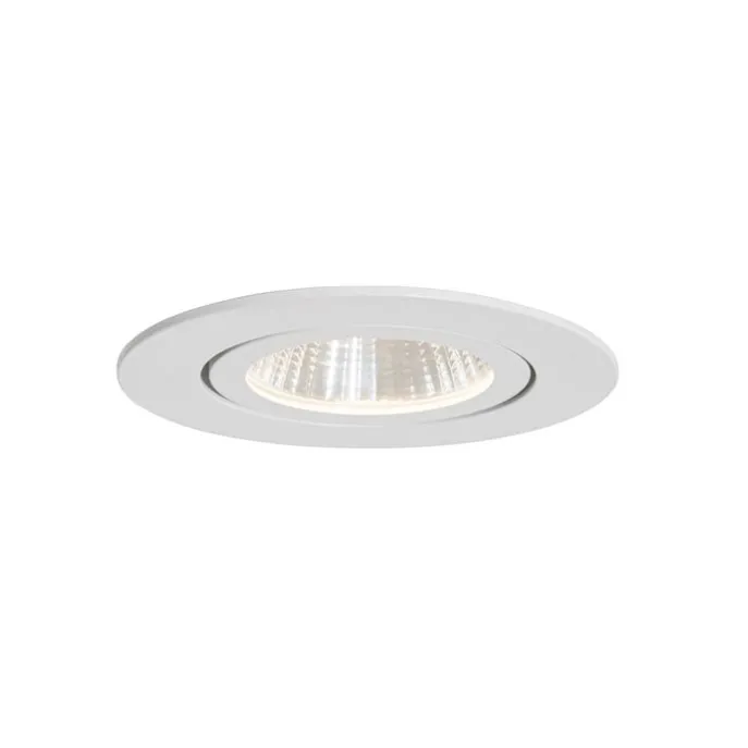 Einbau-Strahler weiß 6,8 cm inkl. LED 750 lm dimmbar IP65 - Gaius