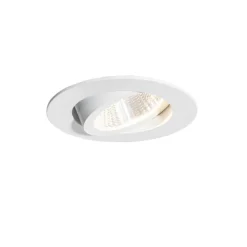 Einbaustrahler weiß 6,8 cm inkl. LED 750lm dimmbar IP23 - Gaius