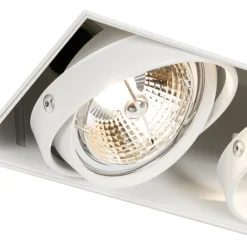 Einbaustrahler weiß GU10 AR70 randlos 2-flammig - Oneon