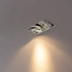 Einbaustrahler weiß GU10 AR70 randlos 2-flammig - Oneon