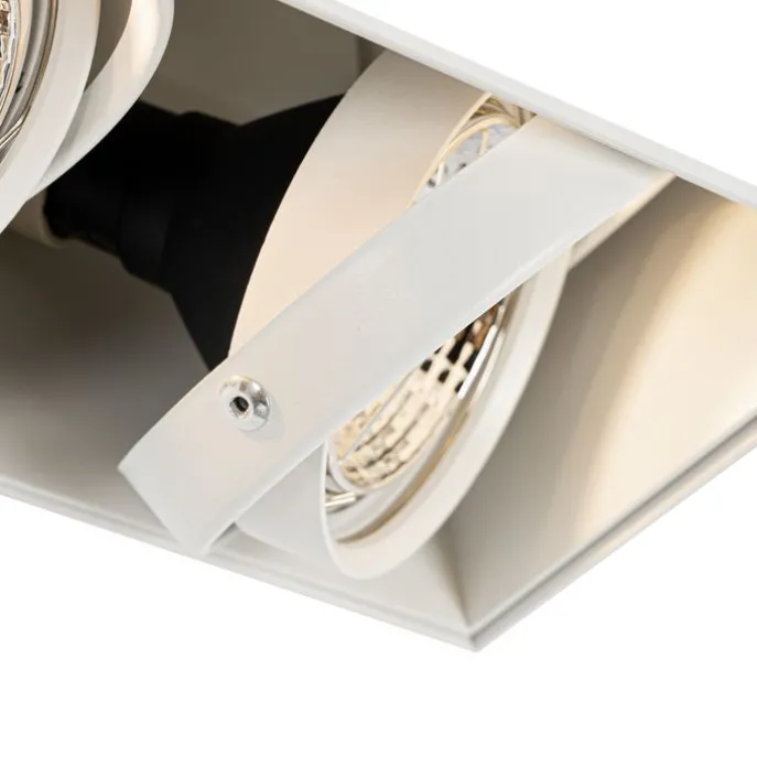 Einbaustrahler weiß GU10 AR70 randlos 2-flammig - Oneon