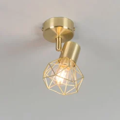 2er Set Art Deco Spot Messing dreh - und neigbar - Mosh 1