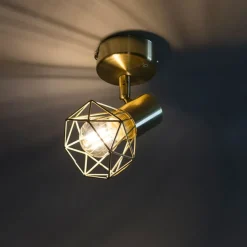 2er Set Art Deco Spot Messing dreh - und neigbar - Mosh 1