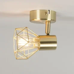 4er Set Art Deco Spot Messing dreh- und neigbar - Mosh 1