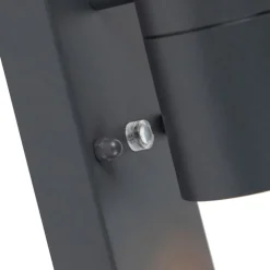 2er Set Außenwandleuchte Dunkelgrau 2-Licht Hell-Dunkel Sensor - Duo