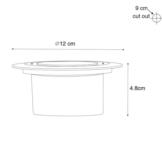 6er Set Bodenstrahler schwarz inkl. LED IP65 Solar - Terry
