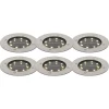 6er Set Bodenstrahler Stahl inkl. LED IP65 Solar - Terry