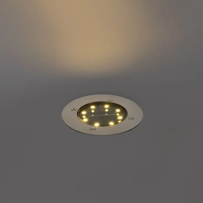 6er Set Bodenstrahler Stahl inkl. LED IP65 Solar - Terry