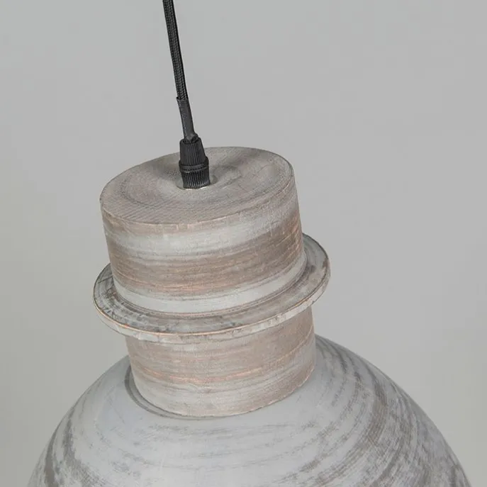 3er Set Country Hängelampen grau - Dory