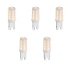 5er Set dimmbarer G9 LED-Lampen Opal 1,2W 100lm 2200K