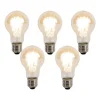 5er Set E27 dimmbare Kelvin LED-Glühbirnen A60 Goldline 8W 806lm 2000-2700K