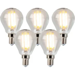 5er Set E14 dimmbare LED Glühlampen 5W 470lm 2700K