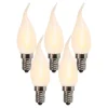 5er Set E14 LED gefrostete Kerzenlampe BXS35 1W 100 Lumen 2200K