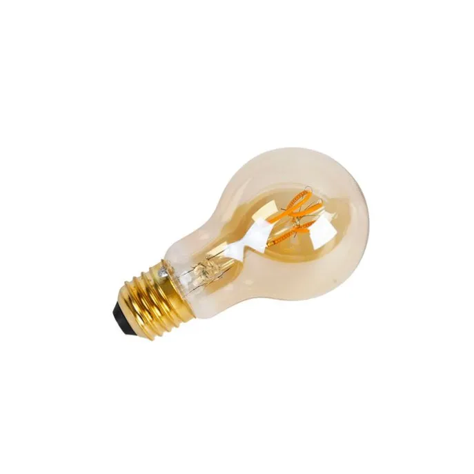 5er Set E27 LED Spiral Filament Glühbirnen A60 Goldline 2W 150lm 2200K