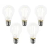 5er Set E27 LED-Glühbirnen A60 Klar 2,2W 470lm 2700K